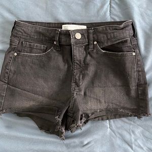 Dark gray/black jean shorts